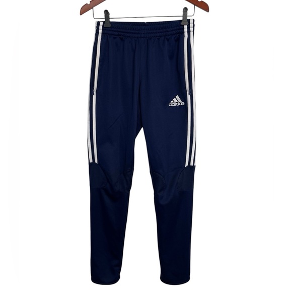 5/20$ Adidas Kids Navy blue striped Track Pants size XL - Picture 1 of 6